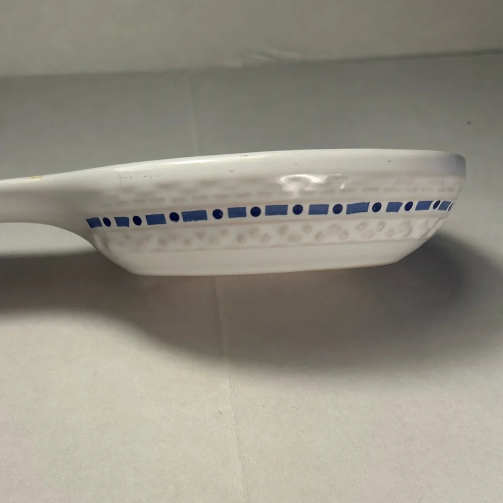 Disney White and Blue Ceramic Spoon Rest